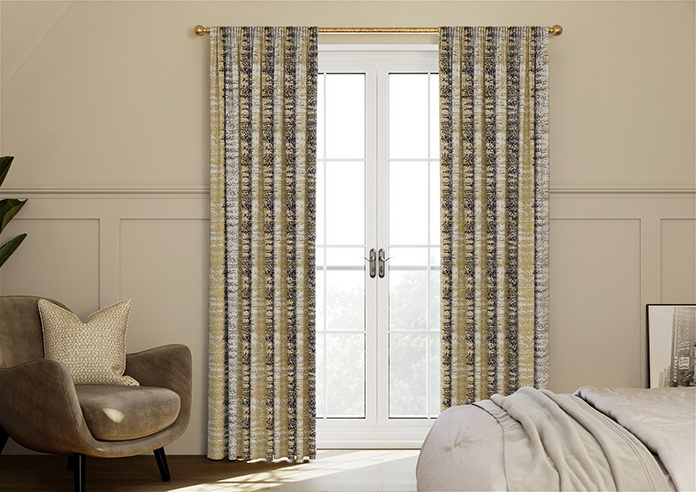Highbury, Ochre - Made to Measure Curtains - Image 3